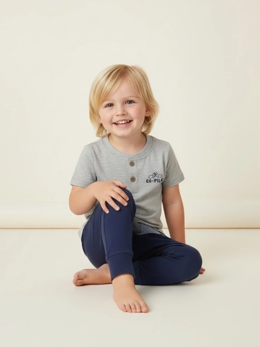 Carter's Gray, Navy and Cream Co-Pilot Matching Set